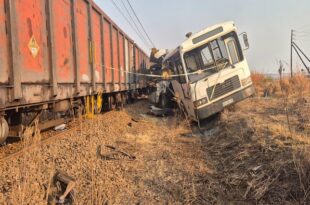 Six children killed in South Africa train-bus crash