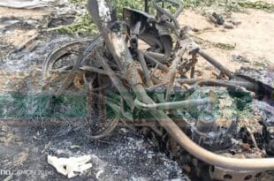 A man burns to ashes after stealing a goat