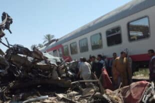 Three dead in a train collision in Egypt