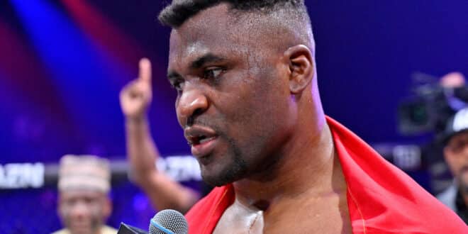Francis Ngannou pays tribute to his son after his victory