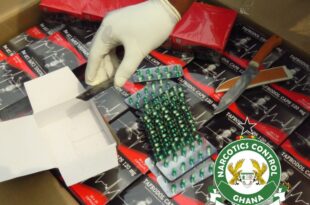 Nigeria intercepts 50,000 tramadol tablets from Ghana