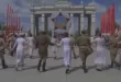 Moscow students dance to honour WWII veterans