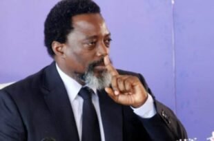 Former Congolese president Joseph Kabila in submarine mode