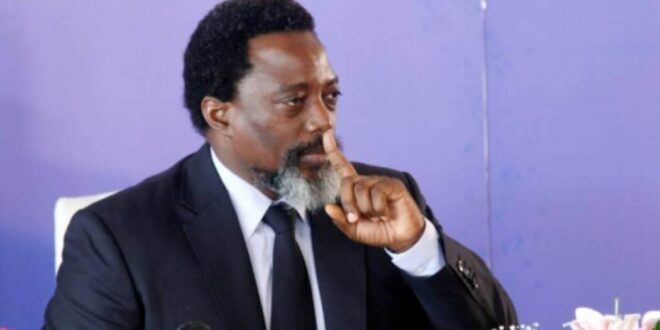 Former Congolese president Joseph Kabila in submarine mode