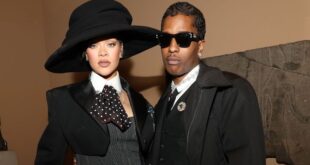 Singer Rihanna shows off her baby bump at the Met Gala