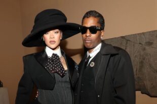 Singer Rihanna shows off her baby bump at the Met Gala