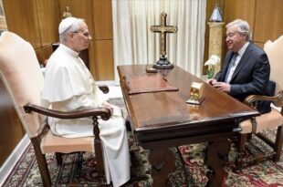 Pope Leo receives UN chief with current global crises on agenda