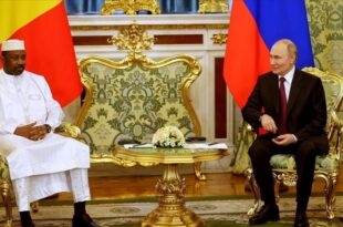 Vladimir Putin meets Assimi Goïta in Moscow